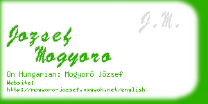 jozsef mogyoro business card