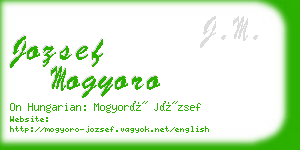 jozsef mogyoro business card